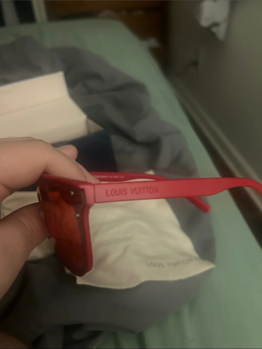 Louis Vuitton Glasses with Case, Bag & Cleaning Wipe